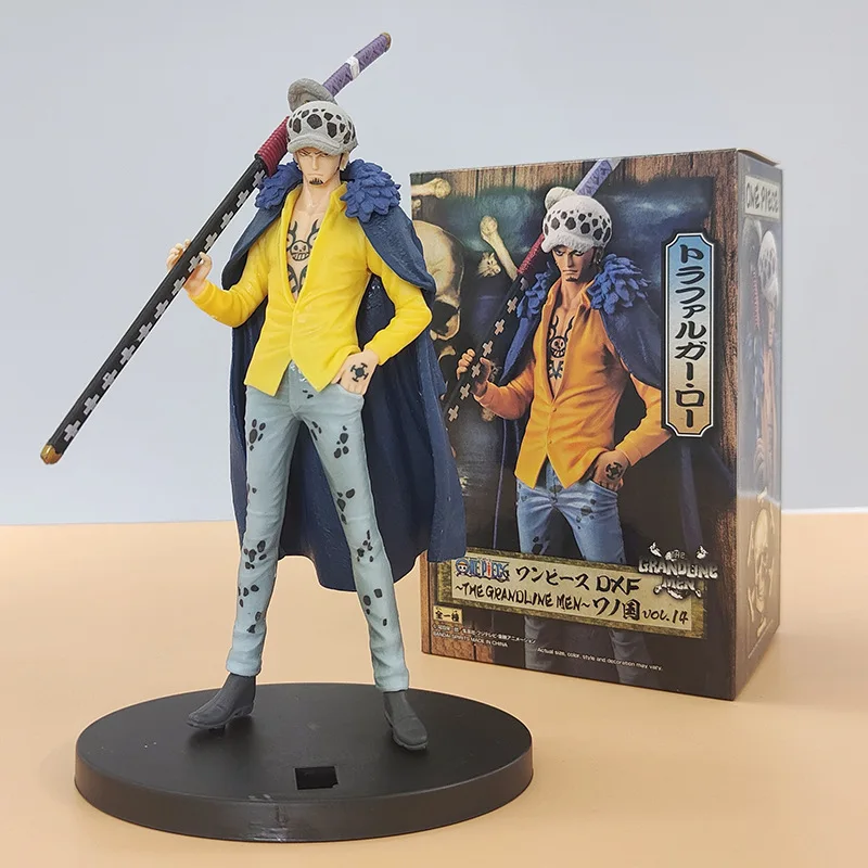 Hot Anime Figure One Piece DXF Wano Country Trafalgar Law PVC Collection Model Dolls Toy For Gift