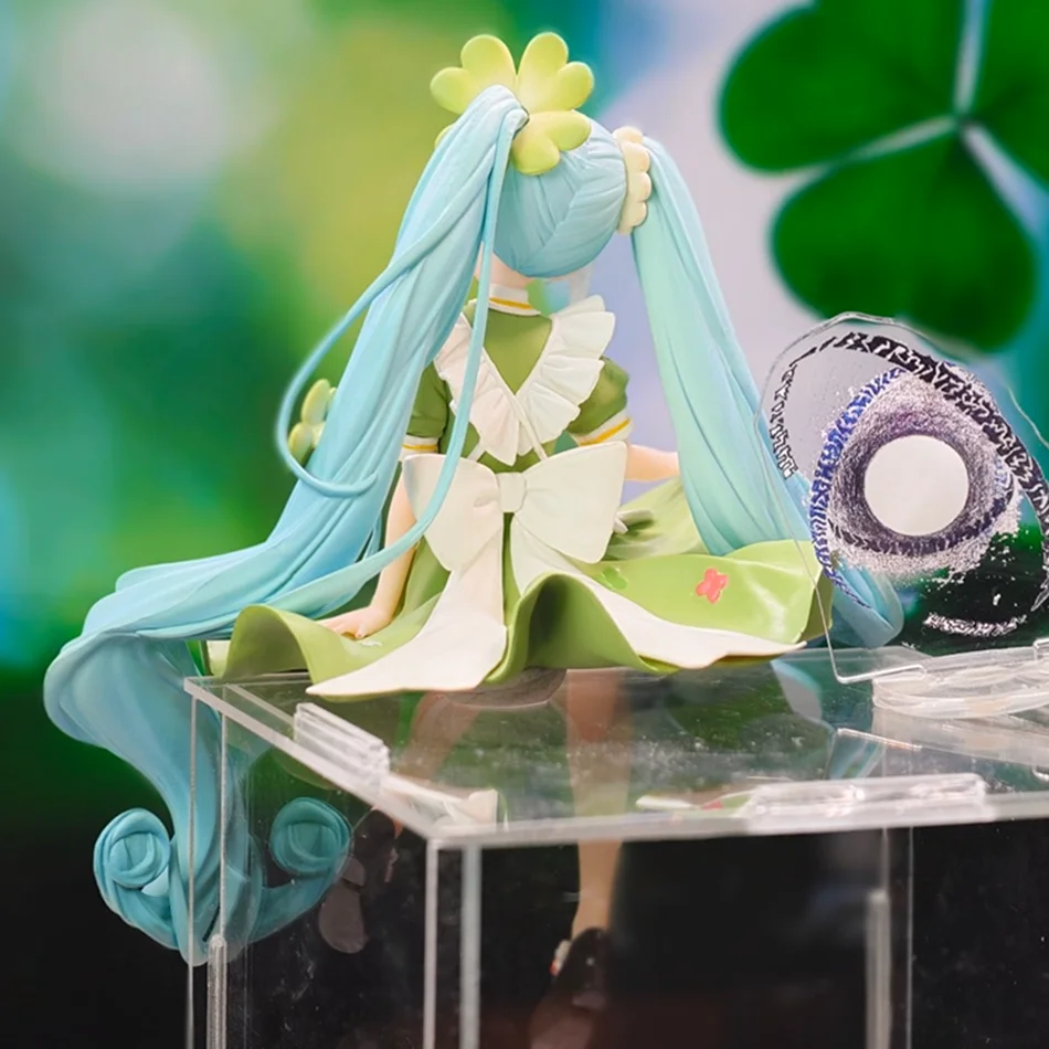 15cm Anime Figure Miku Noodle Stopper Lucky Grass Fairy Action Figure PVC Collection Model Ornament Toys Gifts