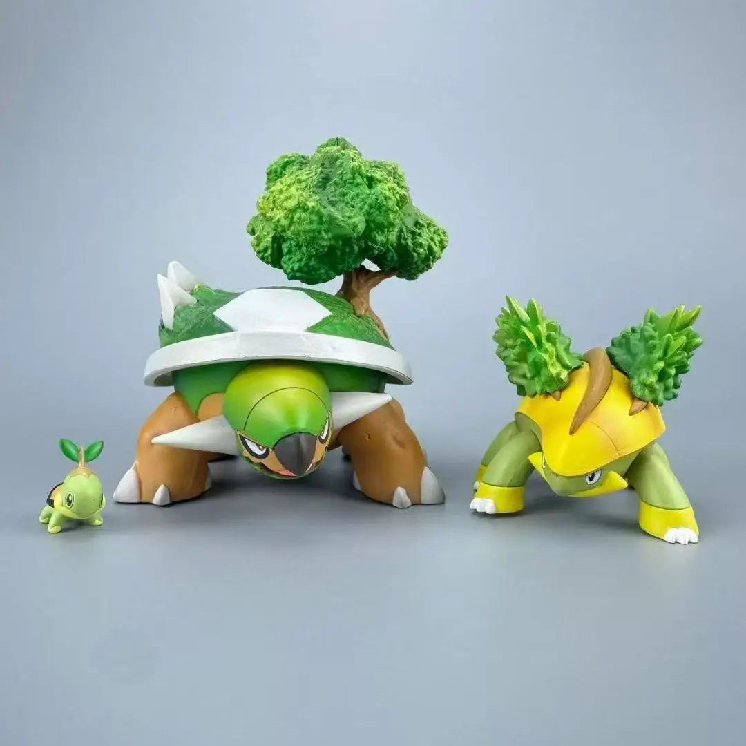 2-11cm Anime Pokemon Torterra Figure Torterra Grotle Action Figures Pvc Collection Model Toys Gifts