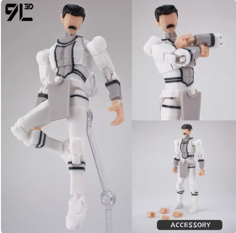 9L3D Printed Invincible Anime Action Figures Lucky 13 Dummy 13 Multi-Jointed Superheroes Model Toy Collectible Ornaments Gift - Image 20