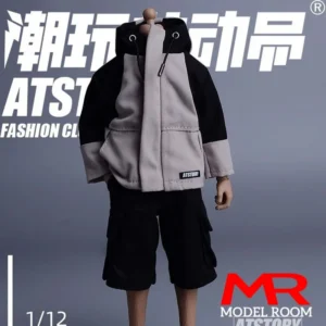 ATStory 1/12 Male Zipper Outdoor Jacket Clothes Model Fit 6'' BJD Notaman Asi 3.0 NWTOYS VTOYS Soldier Action Figure Body Doll