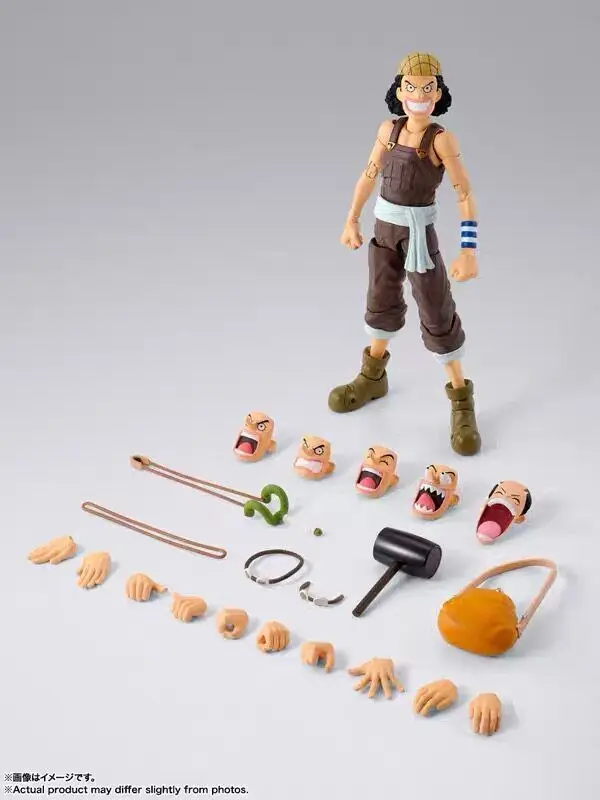 In Stock Genuine One Piece S.H.Figuarts Figure Shf Usopp Romance Dawn Action Figure Original Figurine Pvc Models Collection Desk