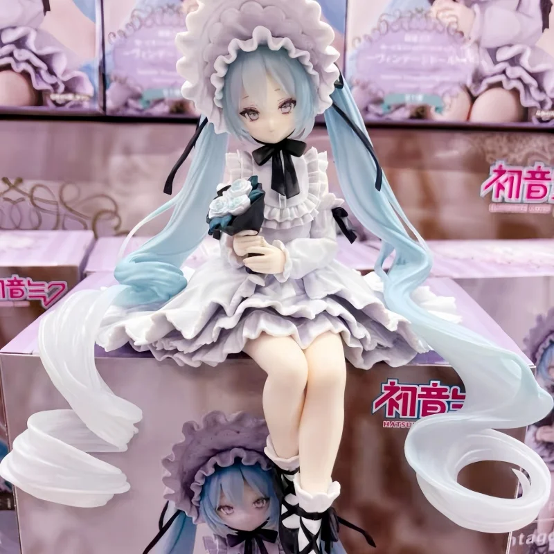 In Stock Original FuRyu Noodle Stopper Figure Hatsune Classical Doll 15cm New Animation Decorative Desktop Ornaments Model Toys