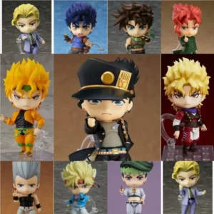 JoJo's Bizarre Adventure Chibi Figures - Kira Yoshikage, Jotaro Kujo & Jean Pierre Polnareff Anime Collectible Set