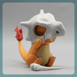 Pokemon Collection Gift Set, Charmander and Cubone Action Figure 9cm, Anime Model Statue for Desktop Decoration, Birthday Gift