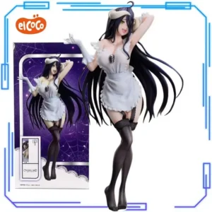 In Stock ElCOCO Original Genuine Overlord IV Albedo Coreful Figure Maid Ver 26.2cm Sexy Collections Model Toy Anime Figures Gift