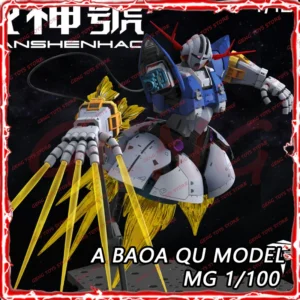 A Baoa Qu Model RG ZEONG Action Figure MSN-02 Anime Figures Amplified 1/100 Scale Assembly Model Kit Plastic Kids Toy FREE Gift