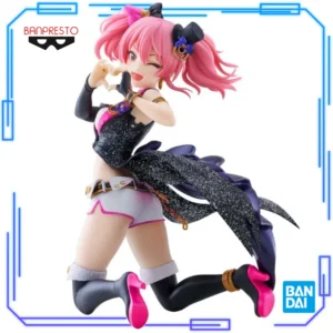 In Stock Bandai Original Genuine Banpresto THE IDOLM@STER Cinderella Girls Glitter Dress Mika Jougasaki 17cm Model Toy Figures