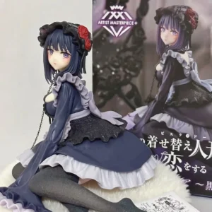 My Dress-Up Darling Anime Standing And Sitting Figure Black Maid Outfit Kitagawa Marin Action Figure Collection Model Toys Gifts