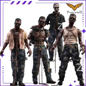In Stock POCKET WORLD Original 1/12 Zombie Zombie Mobile Doll Model Handmade Toy Gift Collection