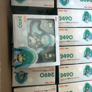 In Stock Gsc Clay Man 2490 Action Figure Hatsune Miku Symphony Q-Version Joint Moving Pendant Model Decoration Children Toy Gift