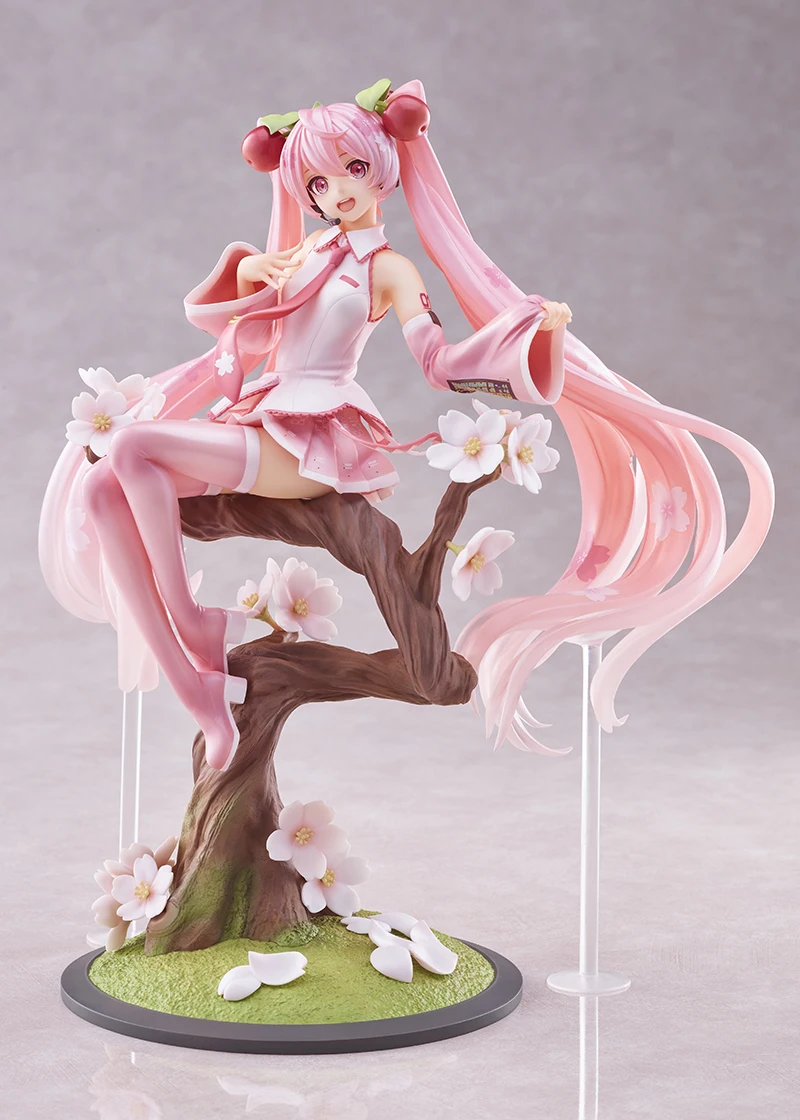 In stock Genuine MIKU sakura spirit VER.24cm PVC Action Figure Anime Figure Model Toys Figure Collection Doll Gift