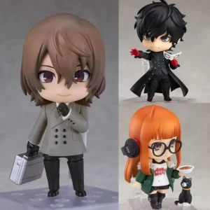 New Q Version 2706# Akechi Goro 989# Amamiya Ren 963# Sakura Futaba Figures Persona Game Model Doll Set Toy Movable Gift