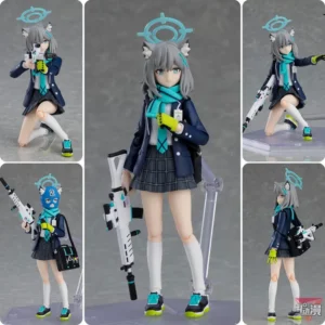 Blue Archive Figma 567 SunaōkamiShiroko KO Articulated Action Figures Kawaii Girl Trendy Toys Desktop Ornament Boy Surprise Gift