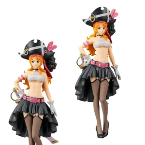 19CM Anime One Piece Action Figure Nami Black Clothes ONE PIECE FILM RED Sexy Girls Figurine PVC Collectible Model Kid Gift Toy