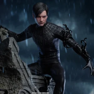 HotToys HT 1/6 MMS727 MMS728 SpiderMan Action Figure Speical Version Black Suit Movable 12 Full Tobey Collection Model Toy Gifts