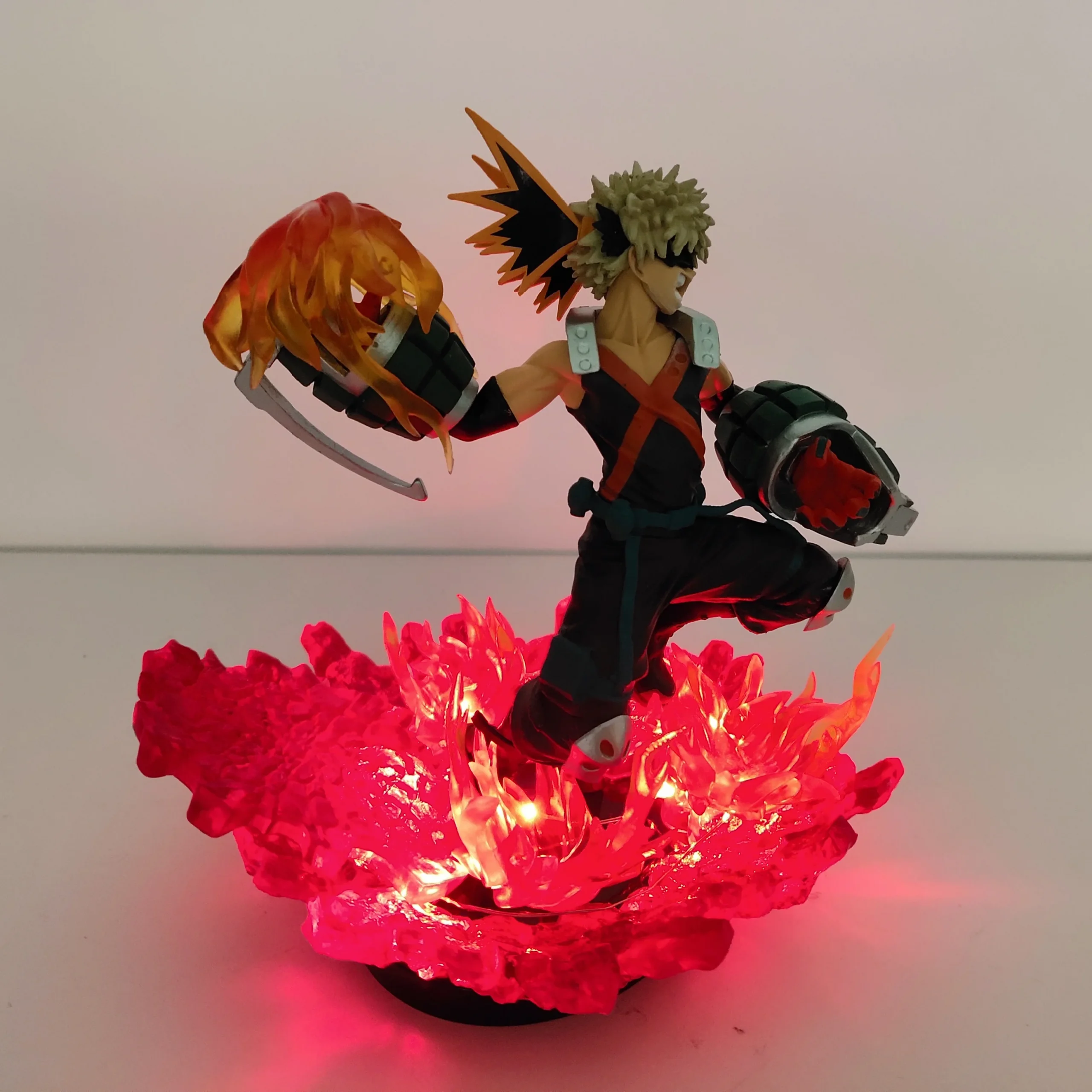 My Hero Academia Anime Midoriya Izuku & Bakugou Katsuki Lamp Led Bulb Action Figures Model Figurine Figure & Base & Lamp DIY - Image 5