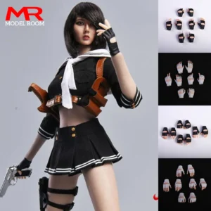 8pcs 1/6 Scale Female Replaceable Gloves Hand Type Gun-holding Hands Model Fit 12'' TBL PH Pale Action Figure Body Dolls