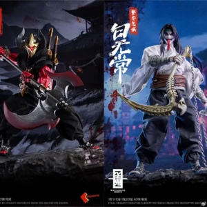 Keepgoing 1/12 Soldier Black and White Ghost 6'' Action Figure Doll Model Toy In Stock