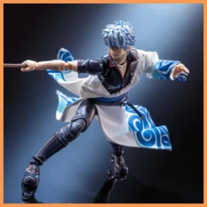 Handmade 1/12 Scale Classic Japanese Manga Characters Blue Cloud Patterned Robe Accessories for shf Action Figure Body