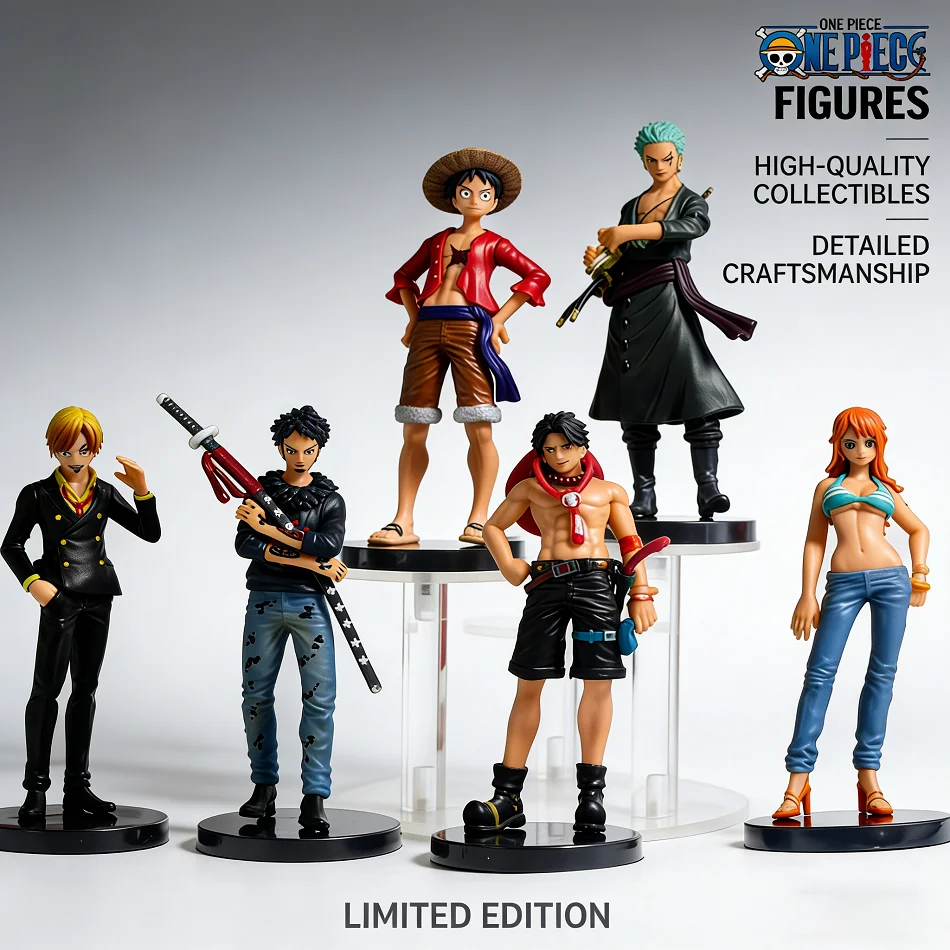 6pcs Anime One Piece Figures Monkey D. Luffy Roronoa Zoro Sanji Action Model Pvc Desktop Statue Ornament Collection Toys Gifts