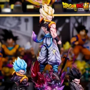 Jt Dragon Ball Gogeta Three Head Sculpt Anime Figure Resin Statue Collection Desktop Decoration Ornament For Adult Birthday Gift