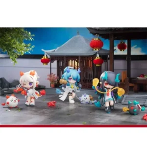 Apex Toys Arknights Have Some Dessert Q Version Series Nian Ling Dusk Action Figure Model Collectible Toys Gift Series Ornaments