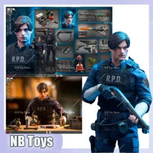 Limtoys Resident Evil Leon Rpd Officer 1/12 Scale Articulated Action Figure With Deluxe Accessories Collectible For Game Fans