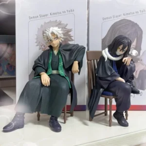 Genuine Aniplex  Demon Slayer Figure Shinazugawa Sanemi Black Clothes Action Figurine Anime Model Statue Doll Toys Xmas Gifts