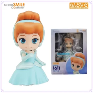 GSC Original Nendoroid Series No.1611 Cinderella Q Version Peripheral Action Figure Toys for Boys Gift Collectible Ornaments