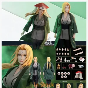 In Stock Rocket Toy Fifth Generation Naruto Tsunade ROC-009 Naruto Shippuden Action Figure Anime Model Trendy Toy Desktop Doll