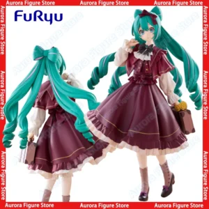 In Stock FuRyu Trio-Try-iT Hatsune Miku Desktop Cute Doll Elegant Girl Anime Action Figure Toys Gift Model Collection