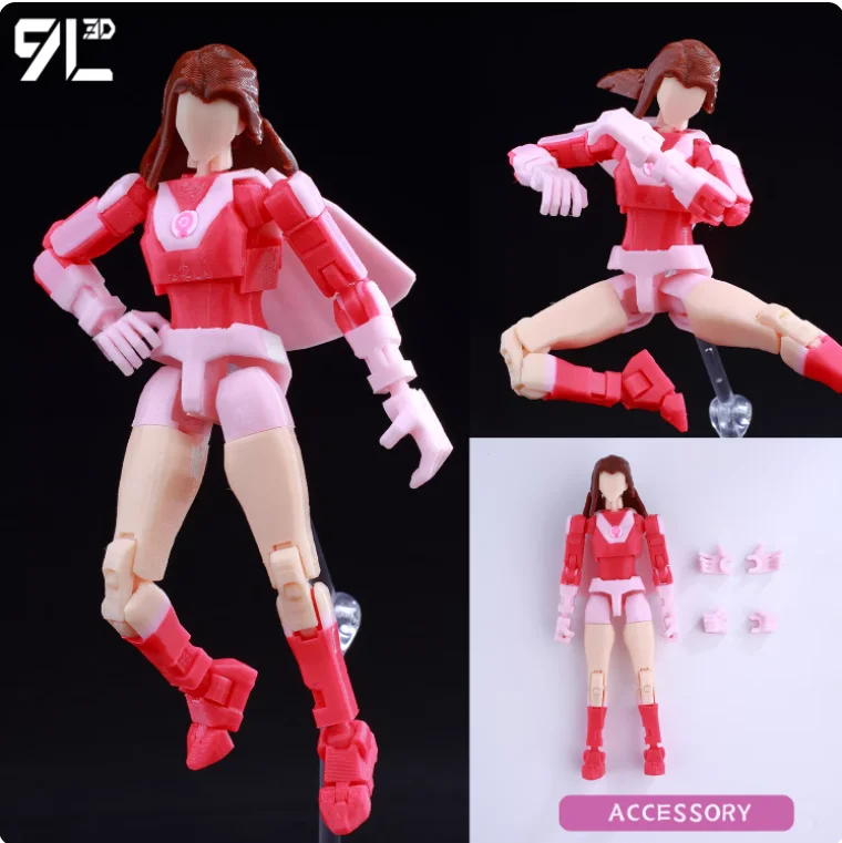 9L3D Printed Invincible Anime Action Figures Lucky 13 Dummy 13 Multi-Jointed Superheroes Model Toy Collectible Ornaments Gift - Image 14
