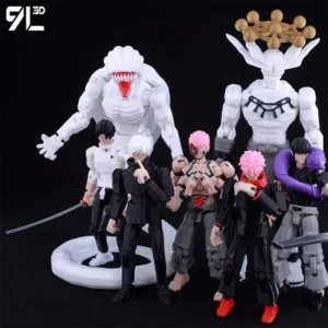 9L3D Printed Lucky Dummy 13 Jujutsu Kaisen Gojo Satoru Toji Yuji Sukuna Anime Action Figures Mannequin Yuuta Rika Model T13 Toys