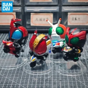 Original Bandai Kamen Rider Cycling Style Ornament 3 Electric King Third Bullet Armor Fighting Twist Egg Collection Toy Gift