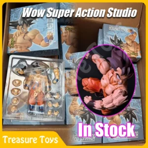 Wow Super Action Studio Son Goku Figure Dragon Ball Z SHF Super Saiyan Son Goku Kaiouken Anime Action Figure Model Toys Gifts