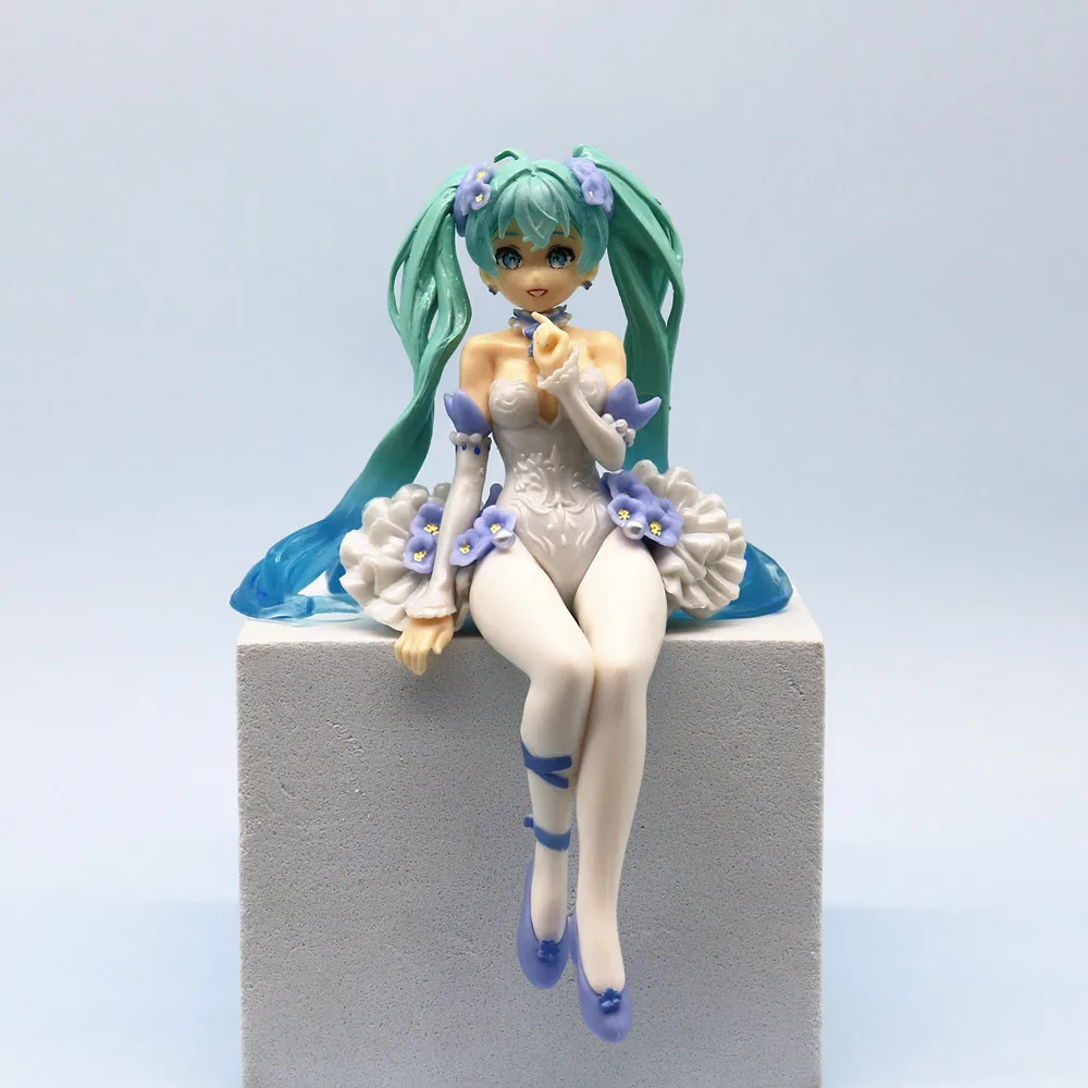 15cm Hatsune Miku Anime Figures Fairy Flower Spirit Kawaii Pink Butterfly Fairy Girl Action Figure PVC Model Doll Toys Gift - Image 3