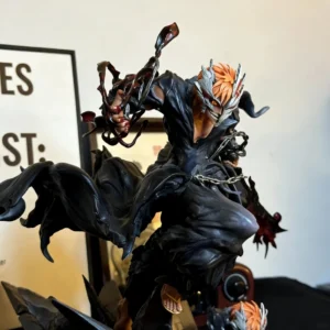 Kurosaki Ichigo 22cm Half Hollow Ichigo Action Figure LED Luminous Anime Model Toy PVC Light-Up Statue Desktop Decor Boy Gift