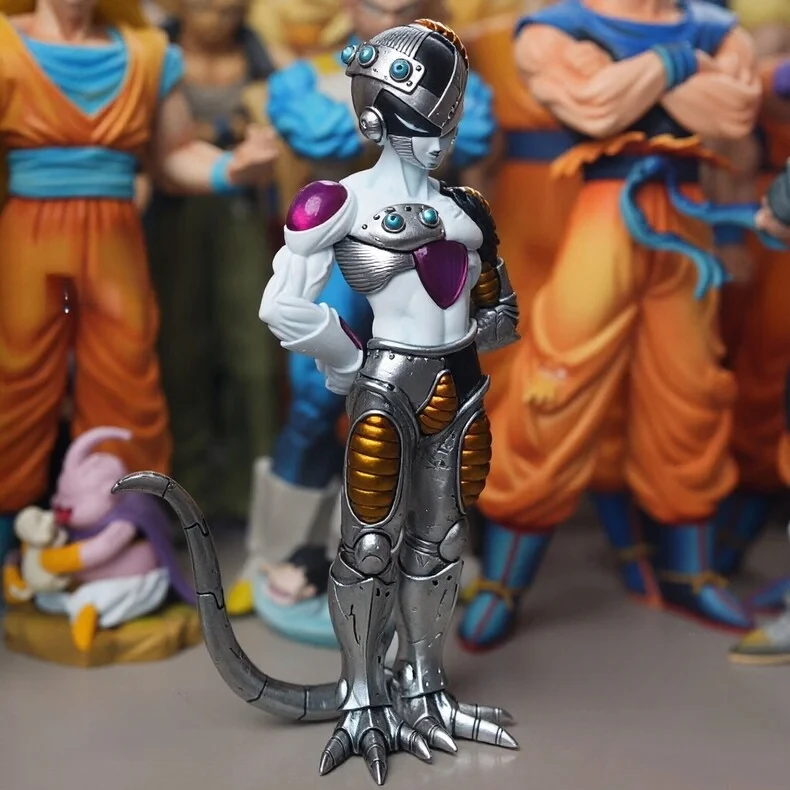 YS Studio 22CM Dragon Ball Frieza Anime Figures Standing Posture Mecha Frieza Figure PVC Statue Collection Model Toys Gifts