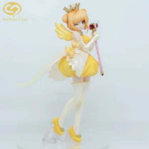 New 22cm Cardcaptor Sakura Kinomoto Sakura Figure Pvc Anime Models Statue Collection Toys Desk Decoration Kids Halloween Gifts