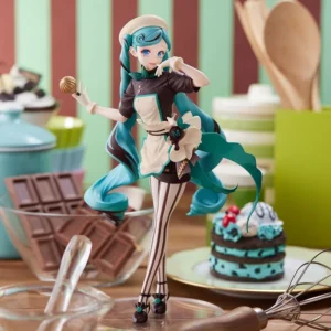 21cm Hatsune Miku Figure Hatsune Miku Chocolate Pastry Chef Figure Collection Luminasta Series Ko Model Toy Gift Customized