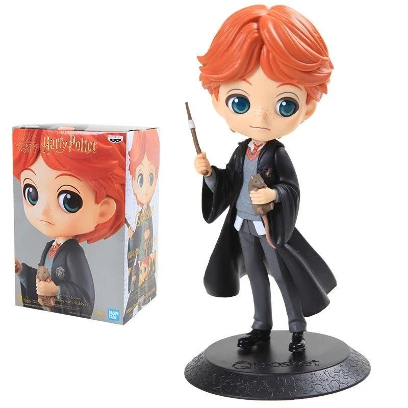 14cm Original Bandai Q Posket Harrys Potter Series Version Role Draco Malfoy Hermione Action Figure Anime Collectible Kids Dolls - Image 19