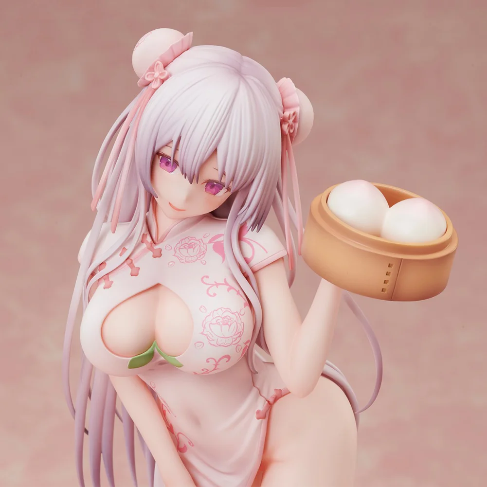 Anime Momoman chan figure Momoman chan action figure Momoman chan white cheongsam figurine Model Collection Statue Gifts