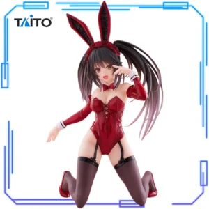 In Stock Taito Original Genuine Date A Live IV Tokisaki Kurumi Desktop Cute Figure Bunny Ver. 13cm Collections Model Toy Figures