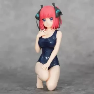 About 12cm Nino Nakano Nakano Miku Anime Character Doll Desktop Ornament Model Toy Window Display Collectible Periphery Fun Gift