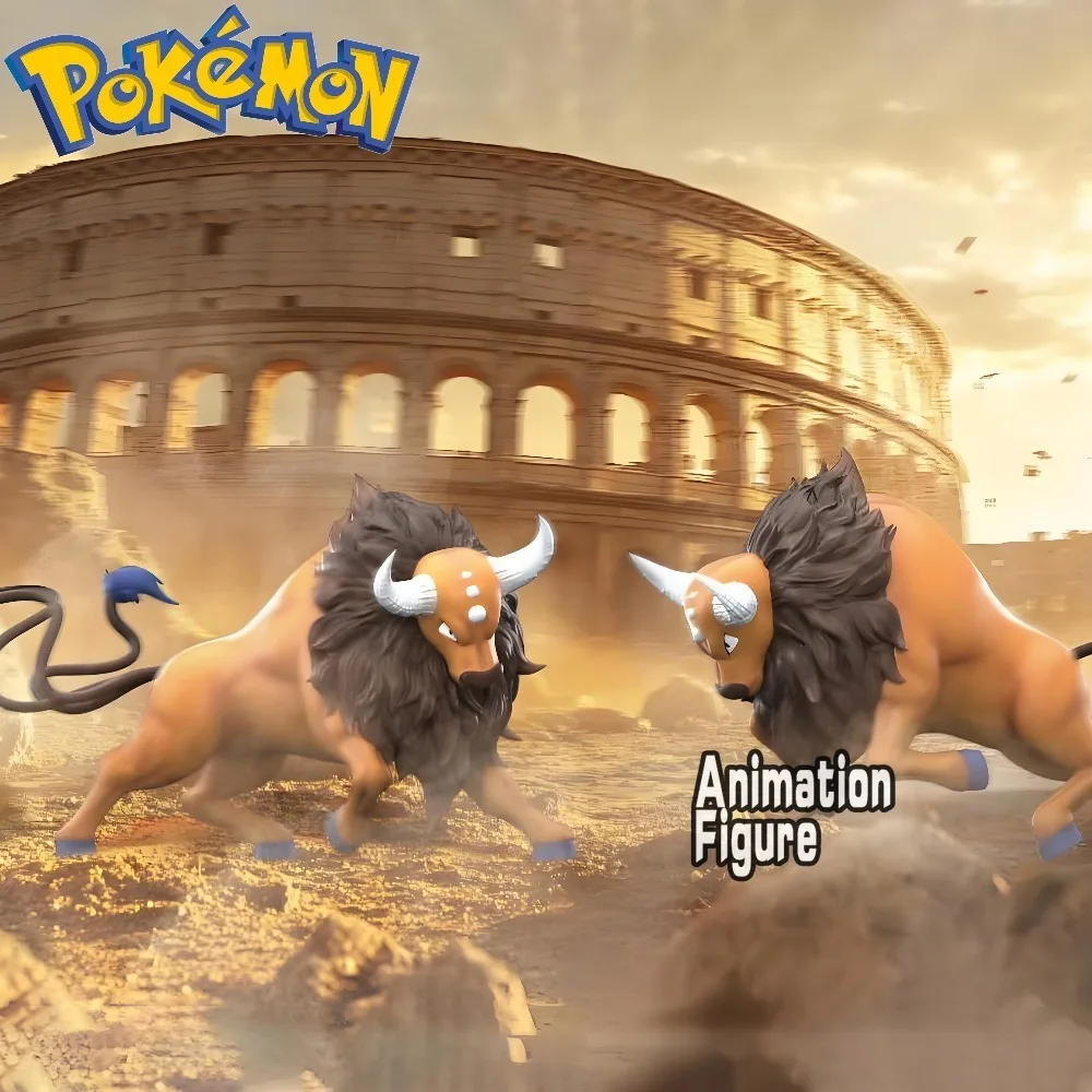6-7cm Anime Pokemen Figure Tauros Action Figures Pvc Statue Desktop Ornamen Collection Model Toys Gifts