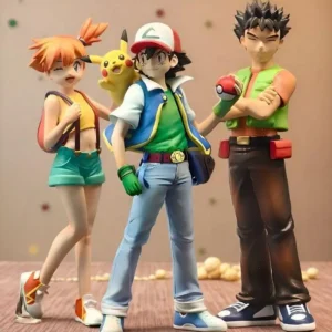 8Cm Pokemon Ash Ketchum Cartoon Pvc Exquisite Handmade Model Desktop Ornament Toy Collectibles Christmas Halloween Student Gift