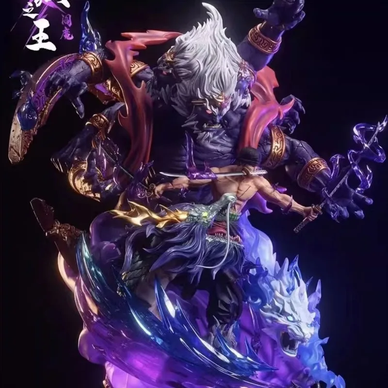 One Piece Roronoa Zoro Hell Form Action Figure Pvc Material Exquisite Details Collectible Model For Fans Anime Character Statue