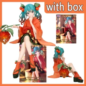 15cm Anime Hatsune Miku Figure -Flower Fairy Winter Cherry Pvc Model Doll Toys Collection desktop decoration Fans/Gift givers