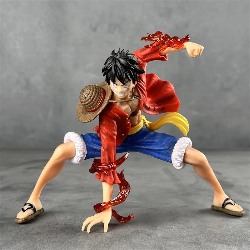 18cm One Piece Monkey D. Luffy Luffy Figures Battle Style Action Figures Anime Collection PVC Model Doll Toys Kid Birthday Gifts